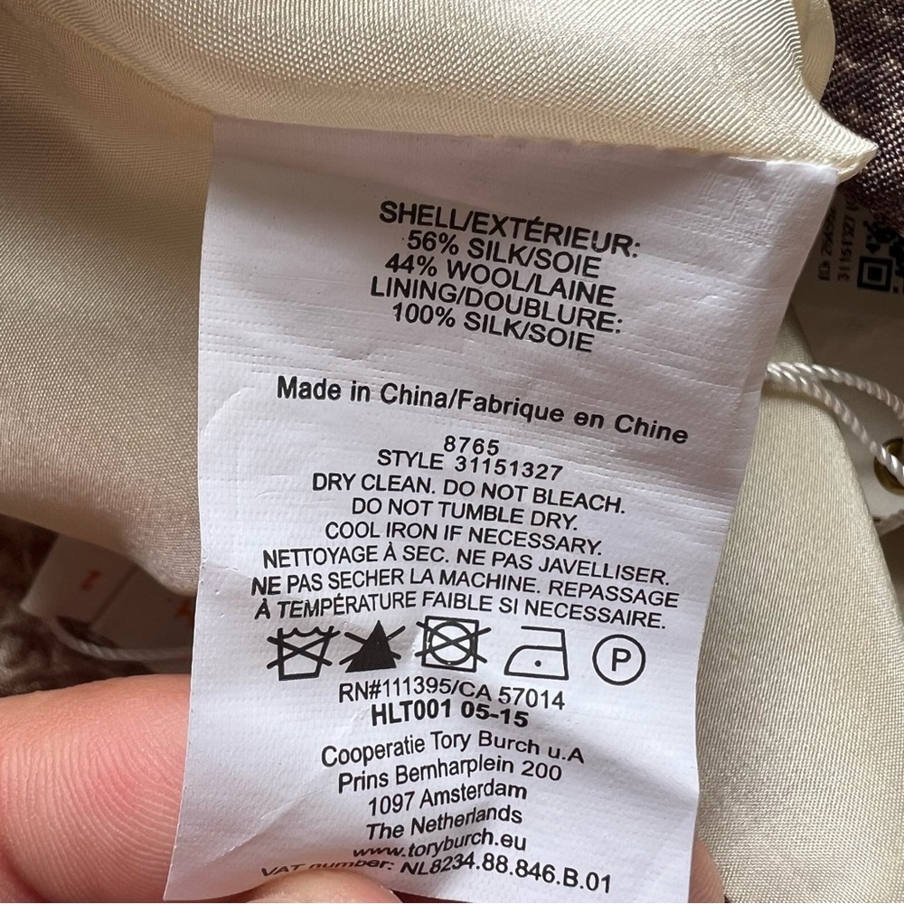 NWT Tory Burch Silk Wool Mikado Wrap Skirt - Picture 12 of 12